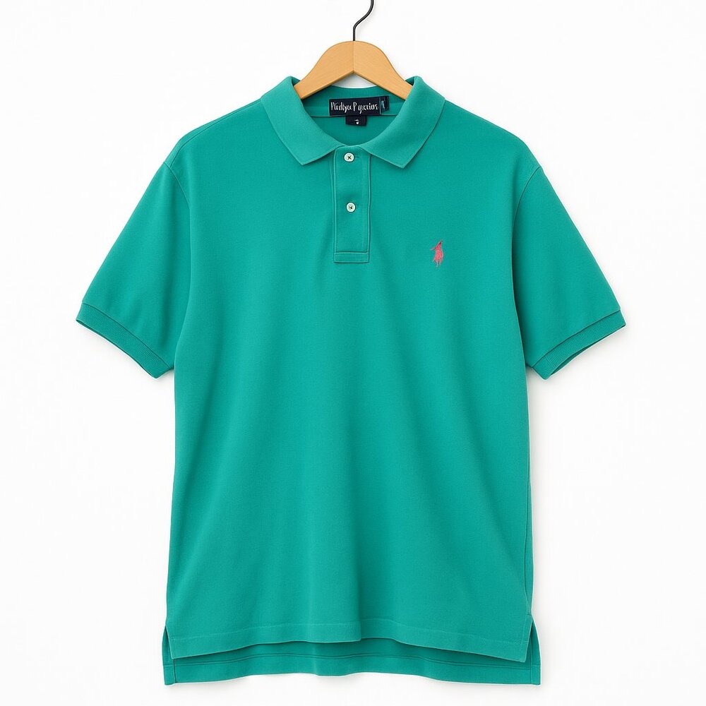 Vintage Polo Ralph Lauren Classic Fit Mesh Polo Shirt Teal Green Men’s L Macao